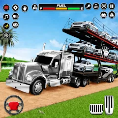 Взлом Car Transporter 3d:Truck Games  [МОД Все открыто] - полная версия apk на Андроид