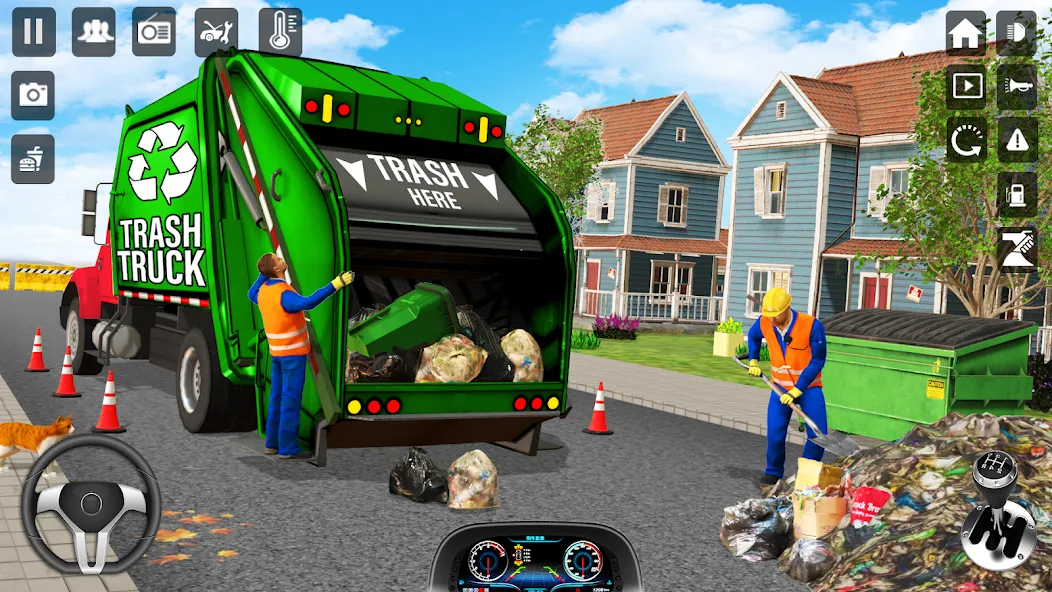 Trash Truck Games Simulator 3D  [МОД Unlimited Money] Screenshot 1