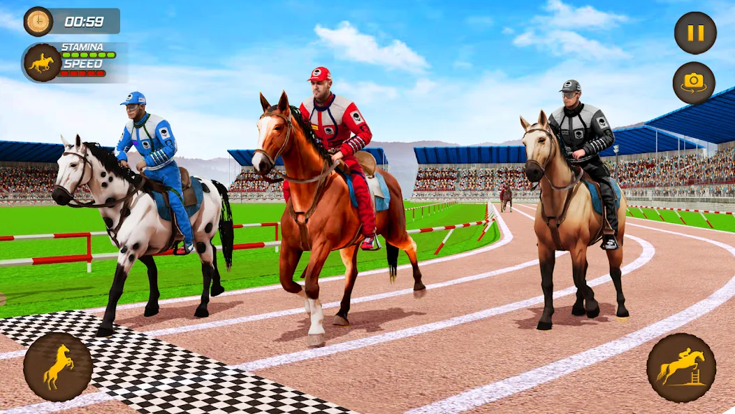 Horse Racing Game: Horse Games  [МОД Бесконечные деньги] Screenshot 2