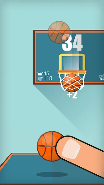 Basketball FRVR - Dunk Shoot (Баскетбол ФРВР)  [МОД Все открыто] Screenshot 2