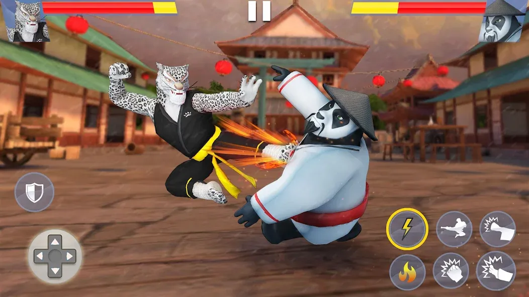 Kung Fu Animal: Fighting Games (Кунгфу животное)  [МОД Бесконечные деньги] Screenshot 2