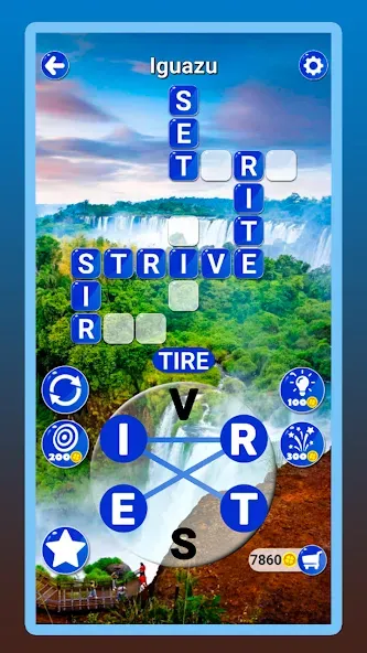 Around the Word: Crossword Puz  [МОД Mega Pack] Screenshot 3