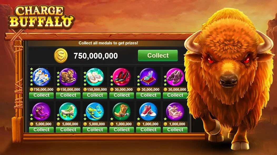 Charge Buffalo Slot-TaDa Games (Чардж Буффало Слот)  [МОД Unlimited Money] Screenshot 5