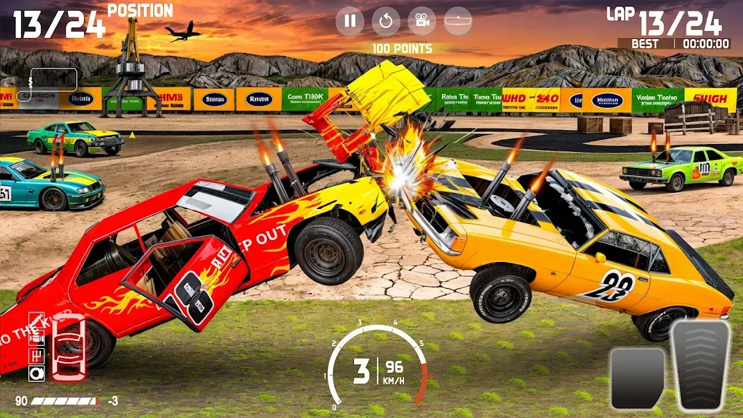 Demolition Derby: Car Games  [МОД Unlocked] Screenshot 1