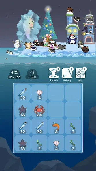 2048 Penguin Island  [МОД Бесконечные монеты] Screenshot 1