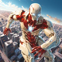 Скачать взлом Super hero Flying iron jet man  [МОД Unlimited Money] - последняя версия apk на Андроид