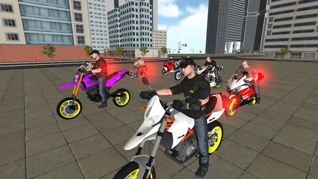 Bike Driving: Police Chase  [МОД Много денег] Screenshot 1