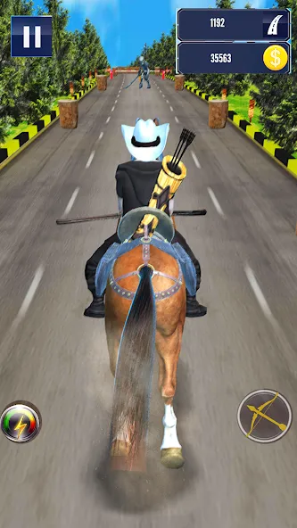 Cowboy Horse Run  [МОД Бесконечные деньги] Screenshot 2