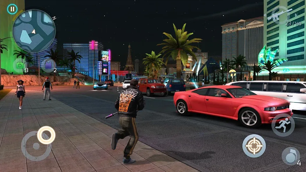 Gangstar Vegas: World of Crime (Гангстар Вегас)  [МОД Бесконечные монеты] Screenshot 1