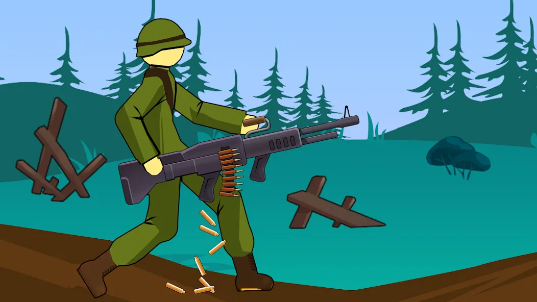 Stickman WW2 (Стикмэн Вторая Мировая война)  [МОД Unlocked] Screenshot 5