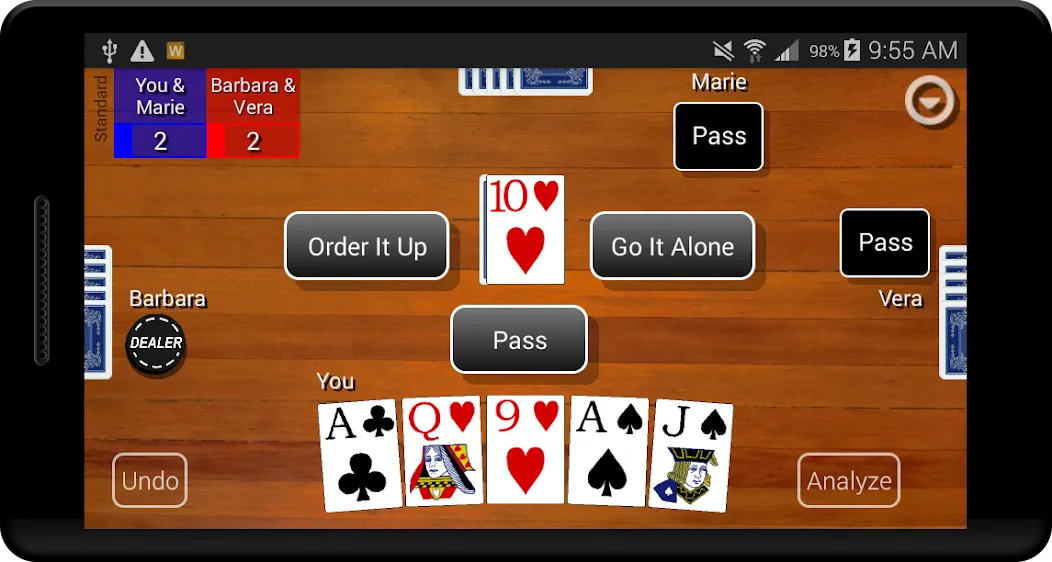 Euchre Card Classic (Юкер Кард Классик)  [МОД Unlimited Money] Screenshot 1