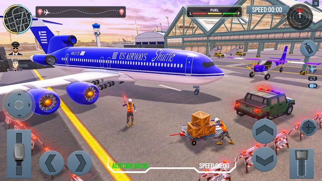 Airplane Simulator Plane Games  [МОД Unlimited Money] Screenshot 2