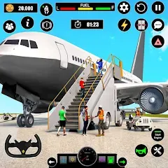 Скачать взломанную Airplane Simulator Plane Games  [МОД Unlimited Money] - последняя версия apk на Андроид