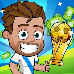 Скачать взломанную Idle Soccer Story - Tycoon RPG (Айдл Соккер Стори)  [МОД Mega Pack] - полная версия apk на Андроид