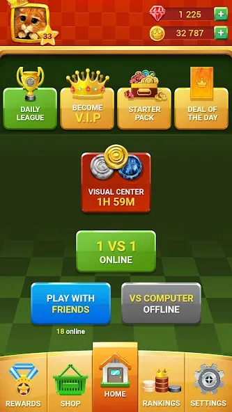 Checkers - Online & Offline  [МОД Menu] Screenshot 2