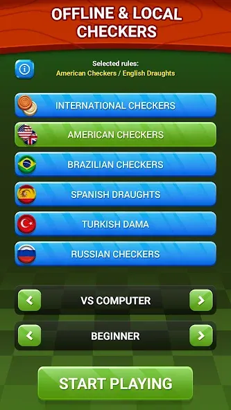 Checkers - Online & Offline  [МОД Menu] Screenshot 4