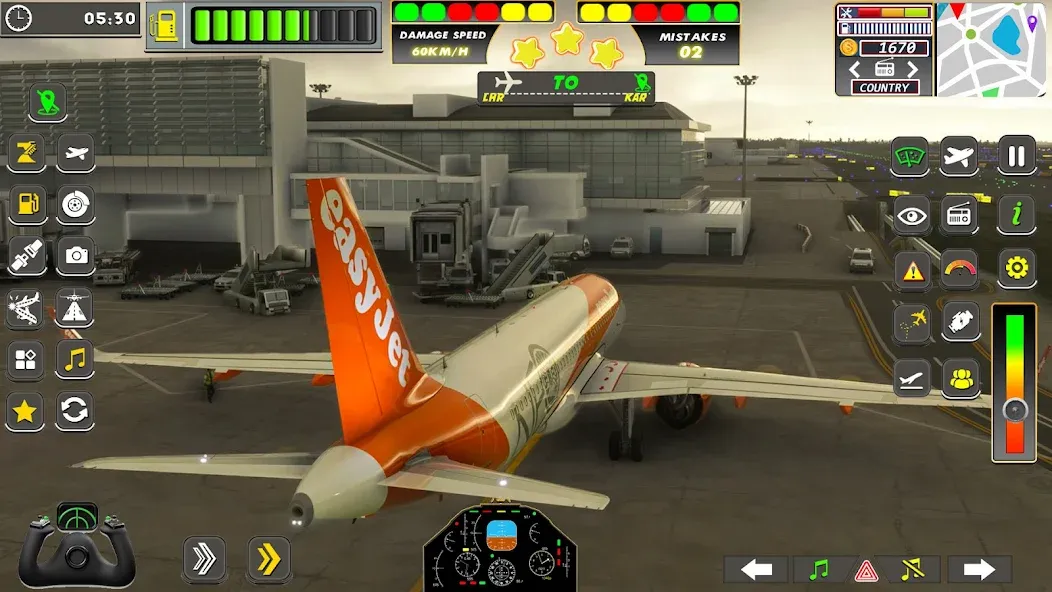 Real Flight Sim Airplane Games (Реал Флайт Сим Авиасимуляторы игры на самолеты)  [МОД Бесконечные монеты] Screenshot 4