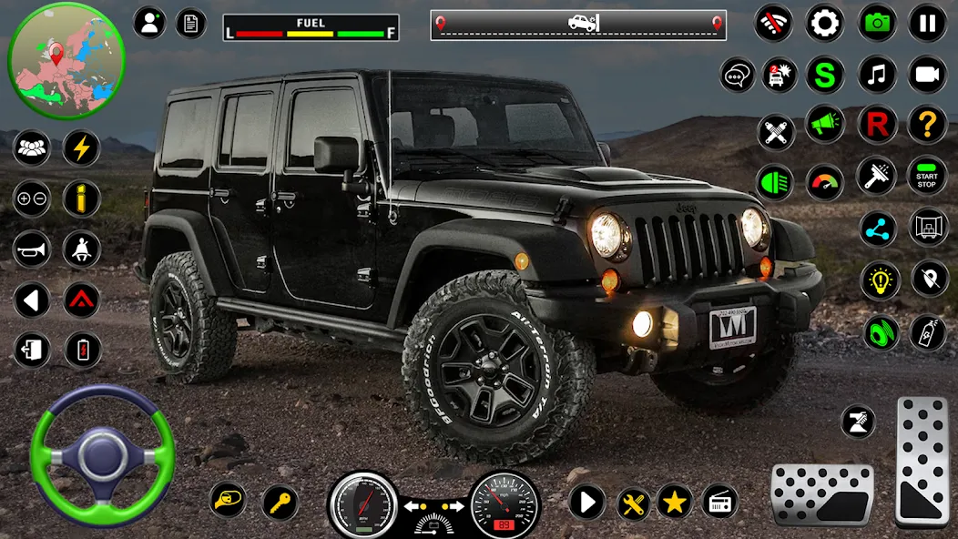 Jeep Driving Simulator offRoad (Джип Драйвинг Симулятор вне дороги)  [МОД Все открыто] Screenshot 5