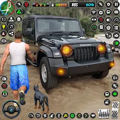 Скачать взлом Jeep Driving Simulator offRoad (Джип Драйвинг Симулятор вне дороги)  [МОД Все открыто] - последняя версия apk на Андроид