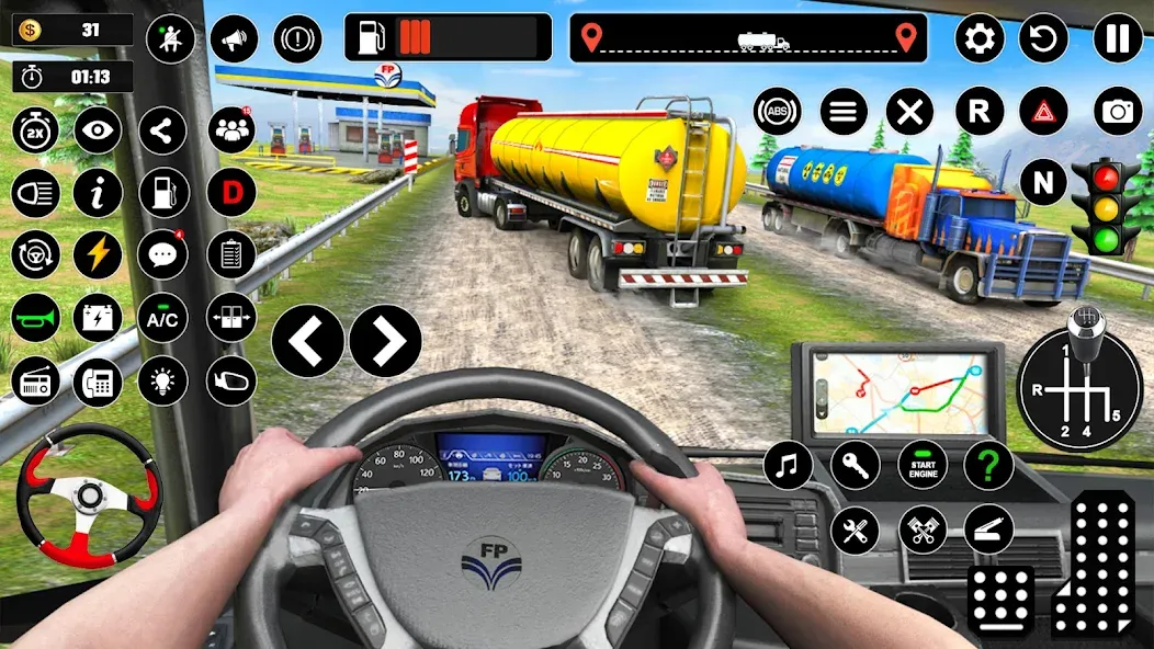 Oil Truck Games: Driving Games  [МОД Много денег] Screenshot 4