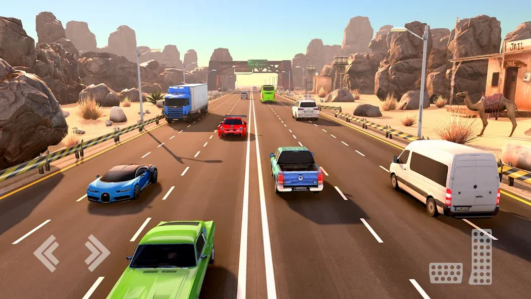 Real Highway Car Racing Games  [МОД Много монет] Screenshot 2