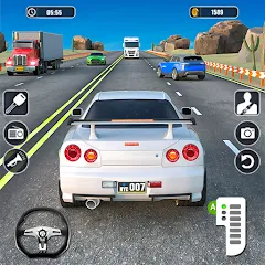 Взломанная Real Highway Car Racing Games  [МОД Много монет] - полная версия apk на Андроид