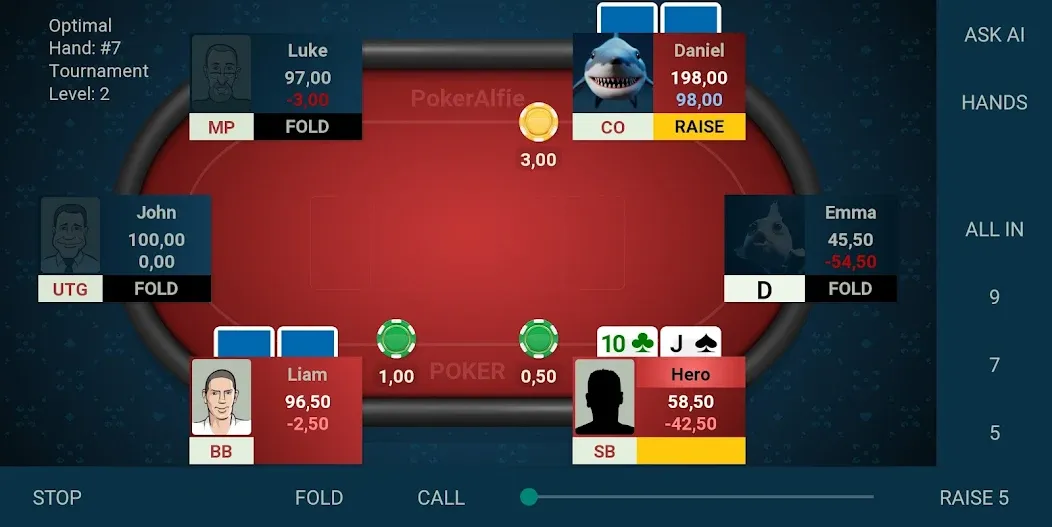 Offline Poker AI - PokerAlfie (Оффлайн Покер ИИ)  [МОД Mega Pack] Screenshot 3