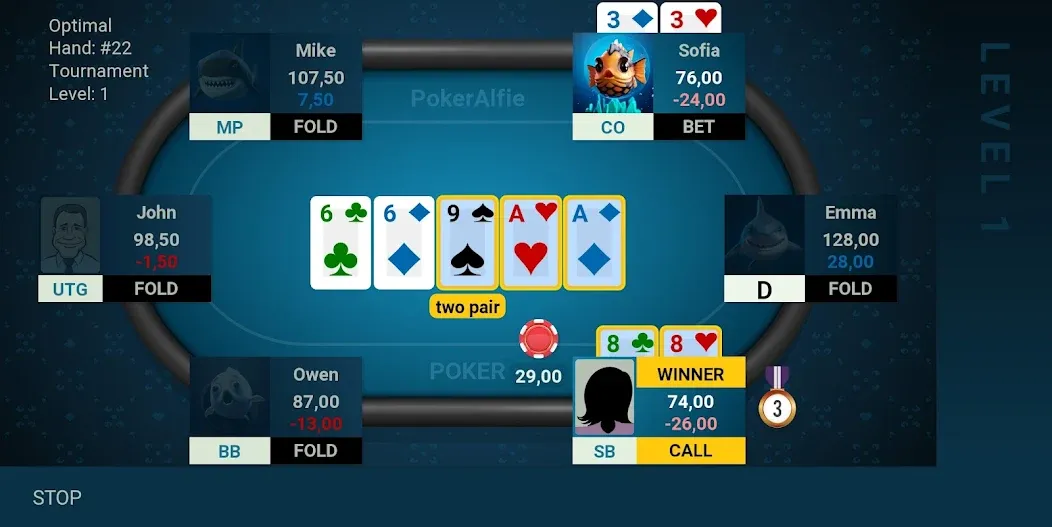 Offline Poker AI - PokerAlfie (Оффлайн Покер ИИ)  [МОД Mega Pack] Screenshot 5