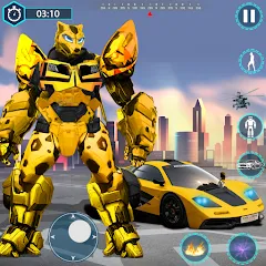 Взлом Flying Robot Transforming Game  [МОД Mega Pack] - последняя версия apk на Андроид