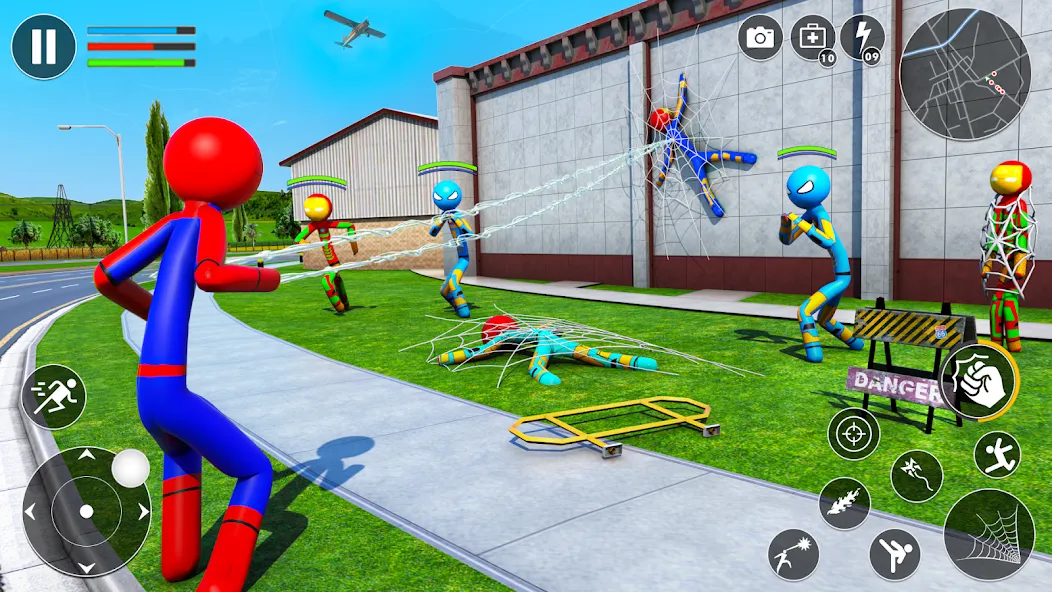 Spider Game-Stickman Rope Hero  [МОД Бесконечные деньги] Screenshot 3