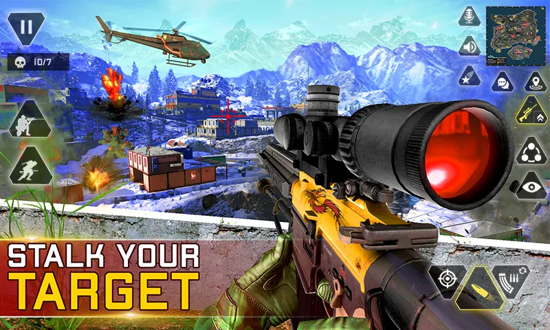 Sniper Gun Shooting game (ИГИ Снайпер Оружие Стрелялки Игры)  [МОД Все открыто] Screenshot 2