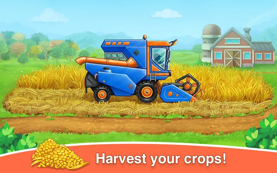 Farm land & Harvest Kids Games  [МОД Все открыто] Screenshot 4