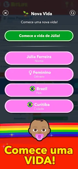 BitLife BR - Simulação de vida (БитЛайф БР)  [МОД Бесконечные деньги] Screenshot 1