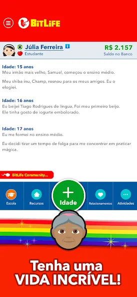 BitLife BR - Simulação de vida (БитЛайф БР)  [МОД Бесконечные деньги] Screenshot 4