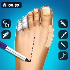 Взлом Hospital Surgeon: Doctor Game  [МОД Unlocked] - стабильная версия apk на Андроид