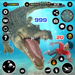 Взлом Animal Crocodile Attack Sim (Энимал Крокодайл Аттак Сим)  [МОД Меню] - стабильная версия apk на Андроид