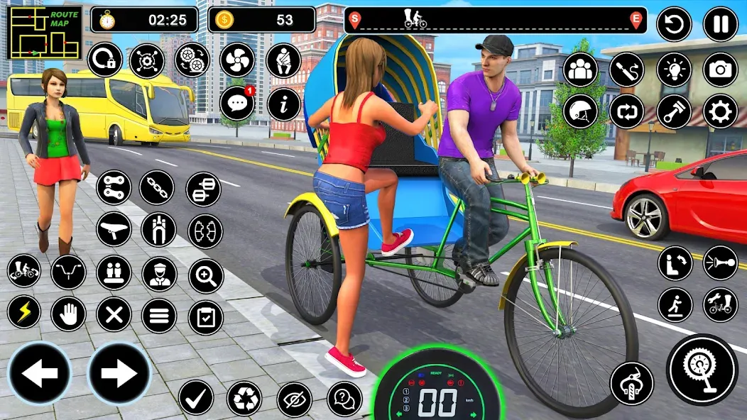 BMX Cycle Games 3D Cycle Race (игры на велосипеде 3D гонка)  [МОД Много монет] Screenshot 2