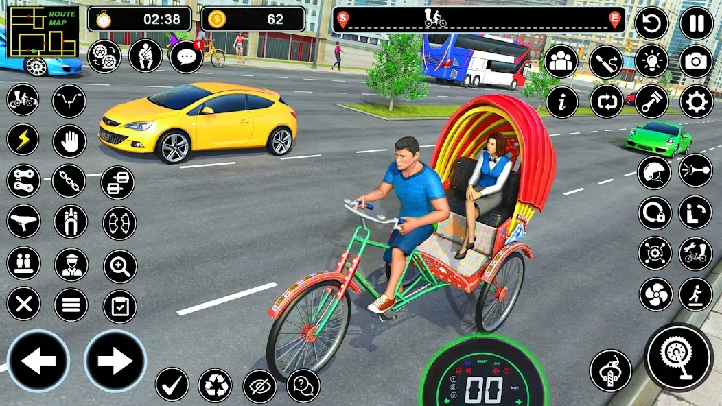 BMX Cycle Games 3D Cycle Race (игры на велосипеде 3D гонка)  [МОД Много монет] Screenshot 3