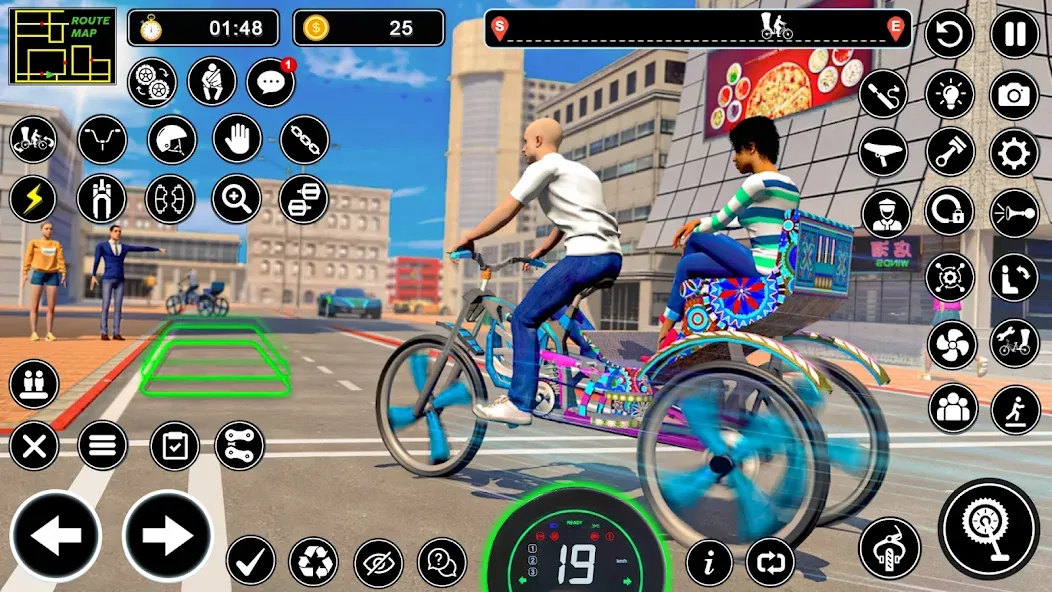 BMX Cycle Games 3D Cycle Race (игры на велосипеде 3D гонка)  [МОД Много монет] Screenshot 4