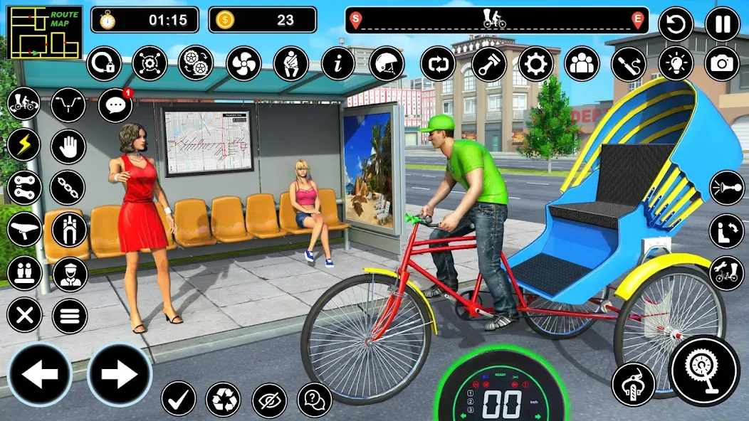 BMX Cycle Games 3D Cycle Race (игры на велосипеде 3D гонка)  [МОД Много монет] Screenshot 5