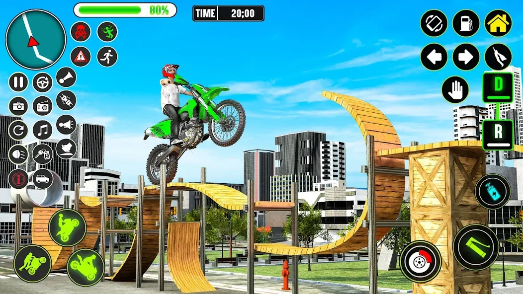 GT Bike Racing Game Moto Stunt (ДжиТи Байк Рейсинг Гейм Мото Стант)  [МОД Unlocked] Screenshot 1