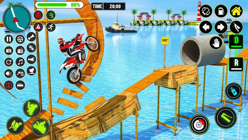 GT Bike Racing Game Moto Stunt (ДжиТи Байк Рейсинг Гейм Мото Стант)  [МОД Unlocked] Screenshot 2