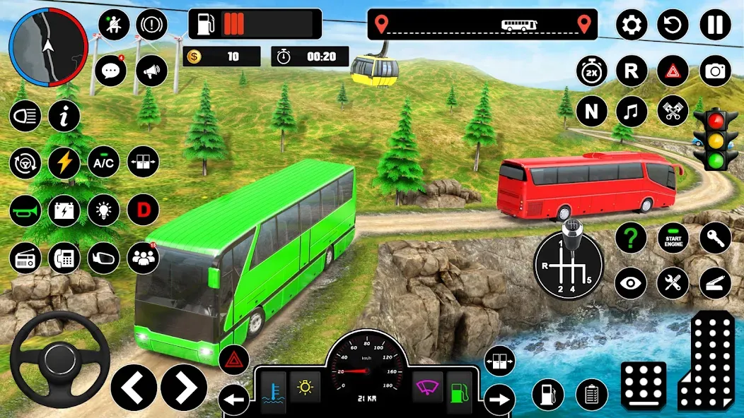 Offroad Bus Simulator Bus Game (Оффроуд Автобус Симулятор Игра)  [МОД Mega Pack] Screenshot 5