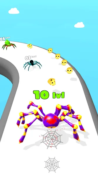 Insect Run - Spider Evolution (Инсект Эволюшн Ран)  [МОД Бесконечные монеты] Screenshot 2