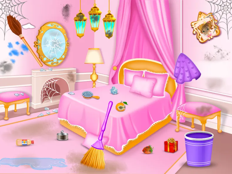 Princess house cleaning advent  [МОД Бесконечные деньги] Screenshot 4