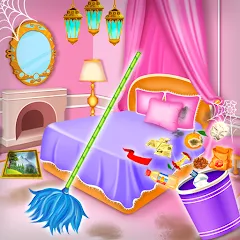 Взлом Princess house cleaning advent  [МОД Бесконечные деньги] - стабильная версия apk на Андроид