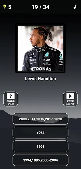 Formula 1:Guess F1 Driver Quiz  [МОД Unlocked] Screenshot 4