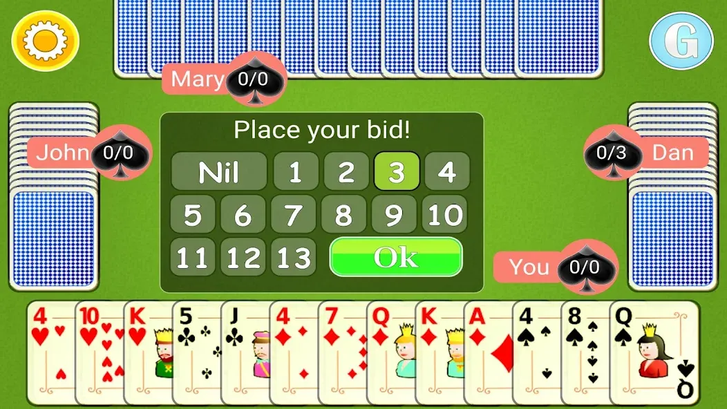 Spades Mobile  [МОД Много монет] Screenshot 2