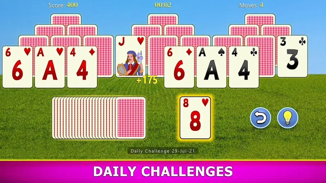 TriPeaks Solitaire Mobile  [МОД Много монет] Screenshot 5