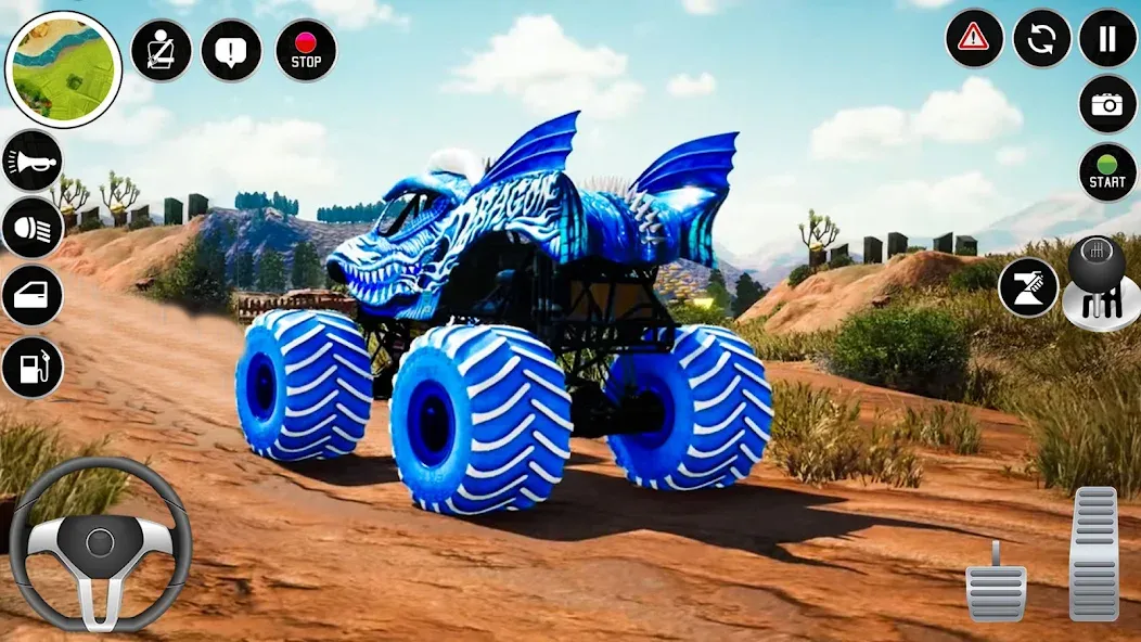 Extreme Monster Truck Game 3D (Монстр Трак Экстремальные Игры)  [МОД Menu] Screenshot 1